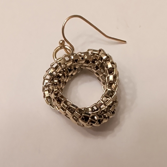 Vintage Gold Tone Snake chain Earrings - Picture 3 of 4